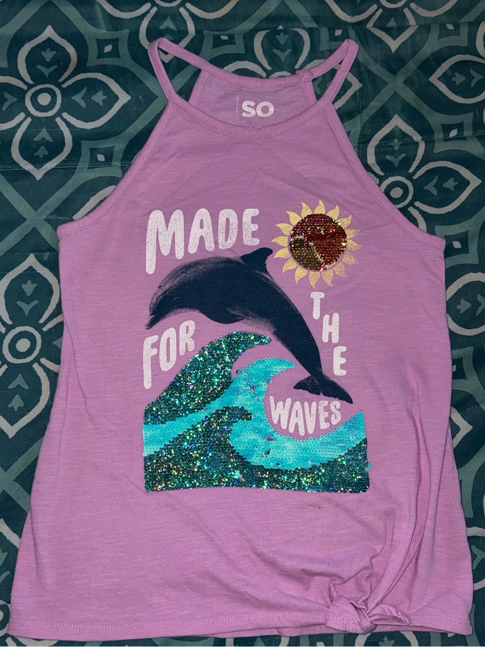 SO Girls Flip Sequin Tank Top